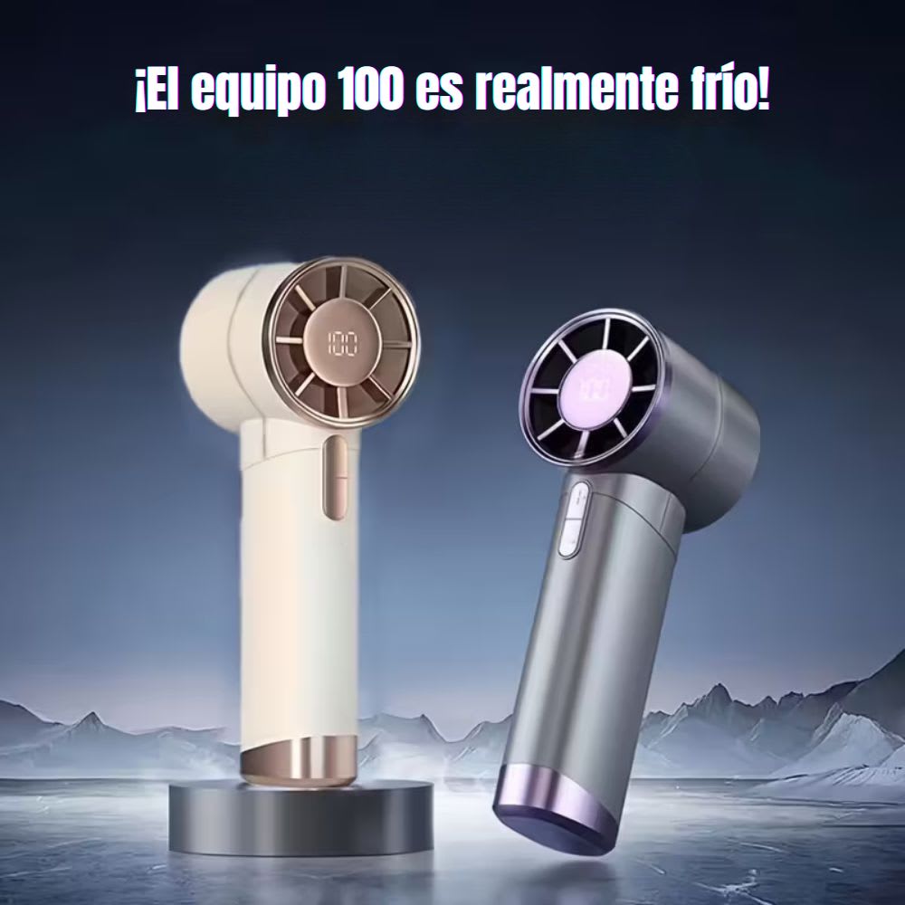 Ventilador Portátil de mano Frescura 100 velocidades 3000mAh Pantalla LED XFS-2022