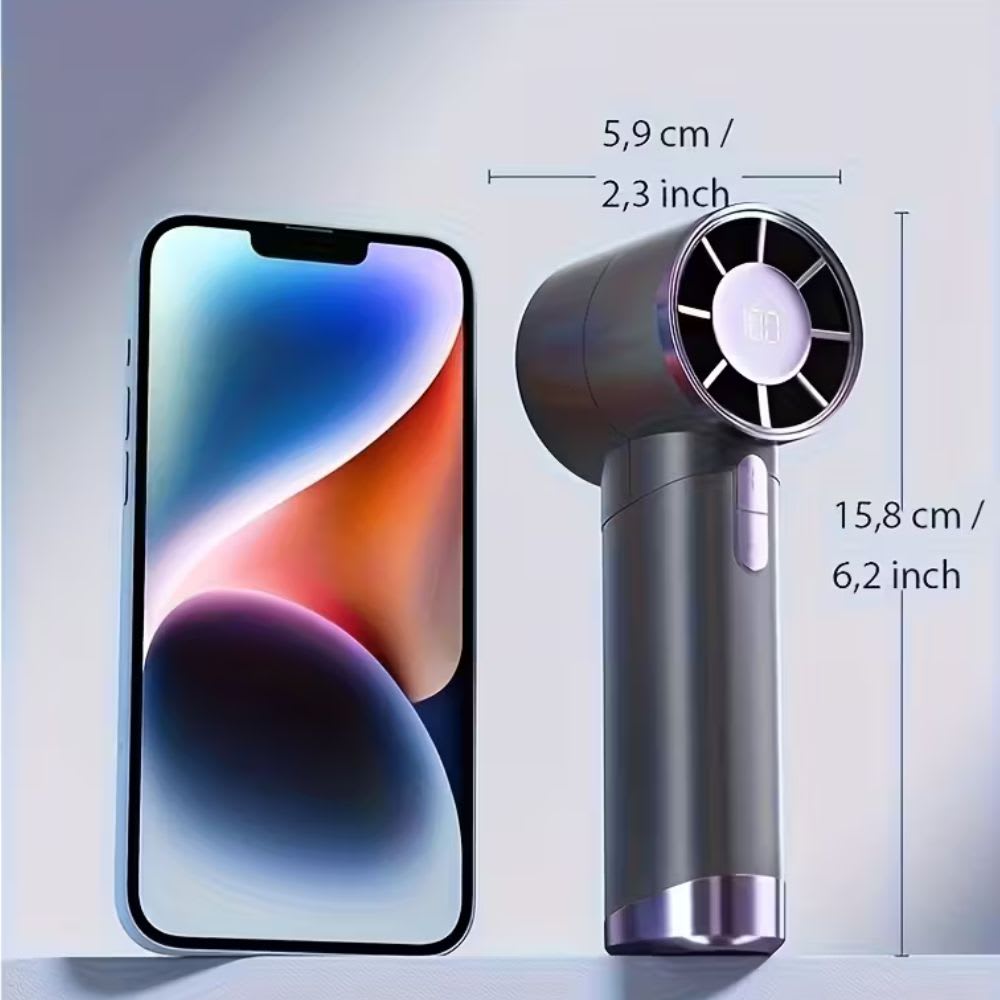 Ventilador Portátil de mano Frescura 100 velocidades 3000mAh Pantalla LED XFS-20212