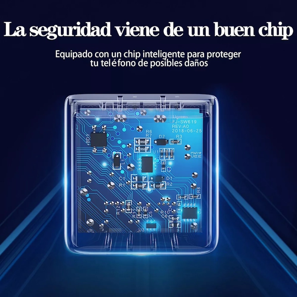 Cargador Nebro VGA-001 + Cable Tipo C 1m Carga Rápida 20W7