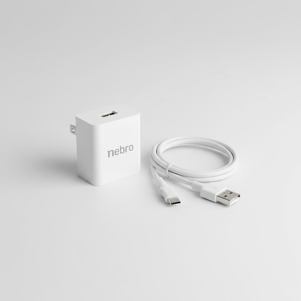 Cargador USB cable tipo C 1m 2.4a carga rápida Nebro VGA-0096