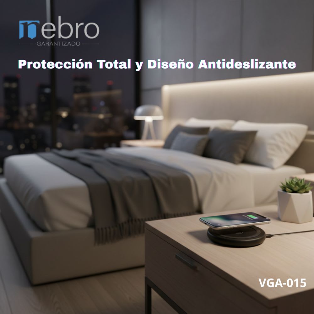 Cargador Inalámbrico Nebro VGA-015 15W Magnético6