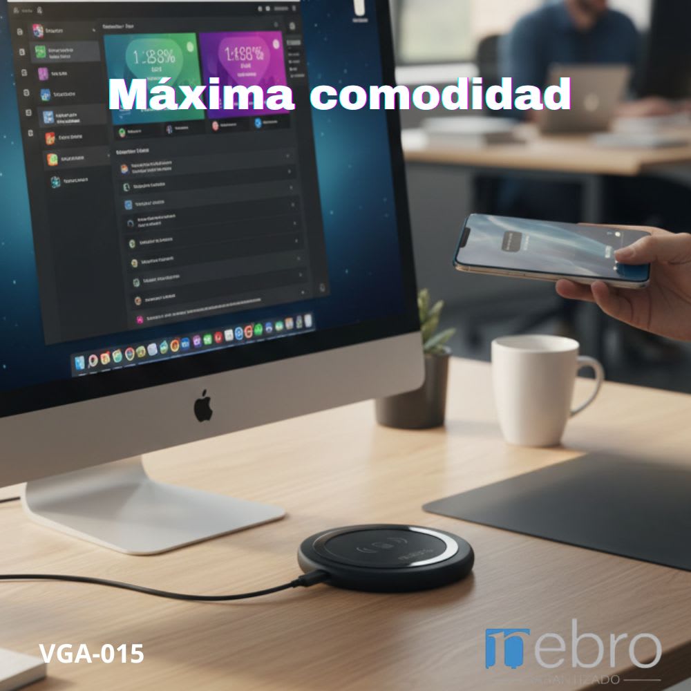 Cargador Magnetico Inálambrico 15W Nebro VGA-0154
