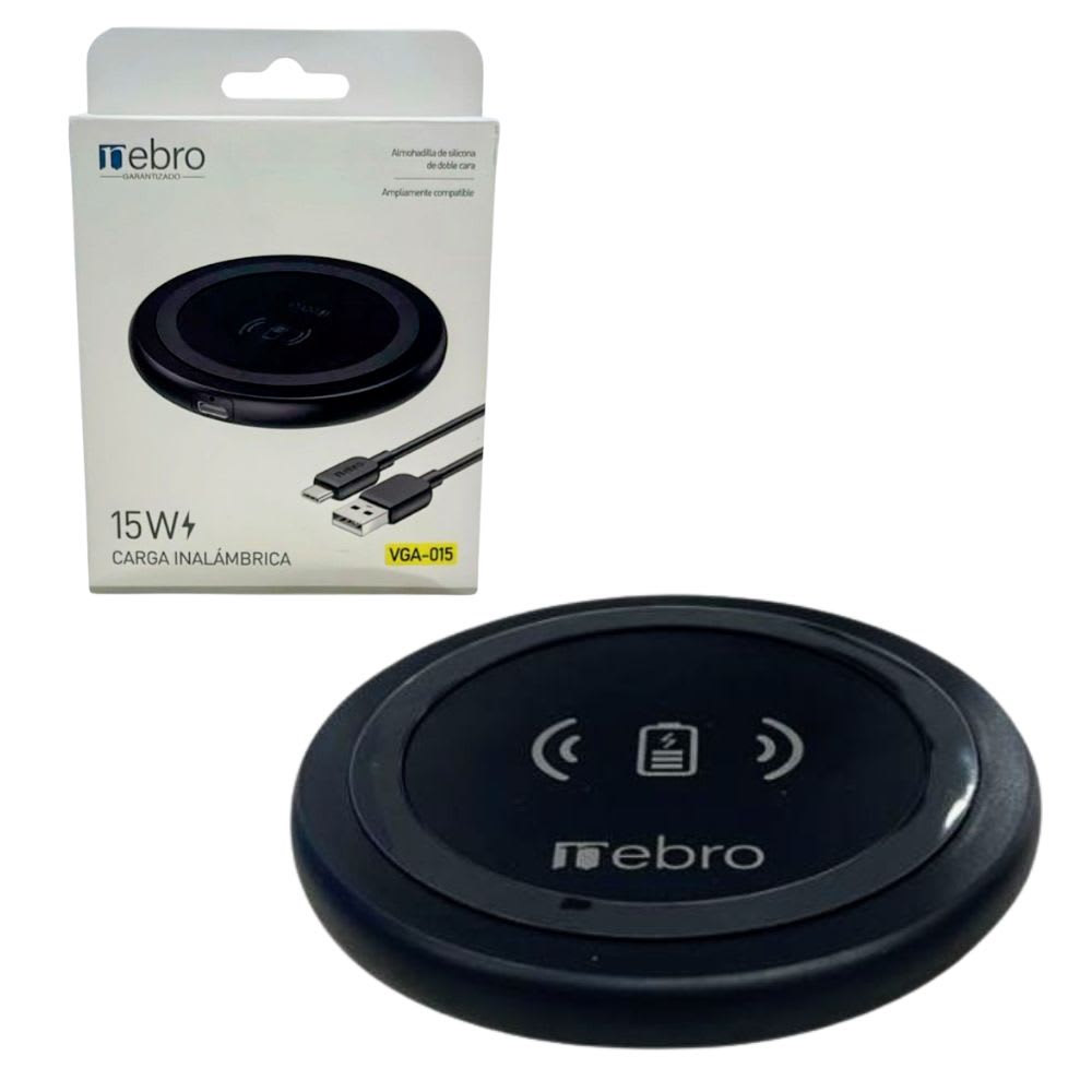 Cargador Inalámbrico Nebro VGA-015 15W Magnético2