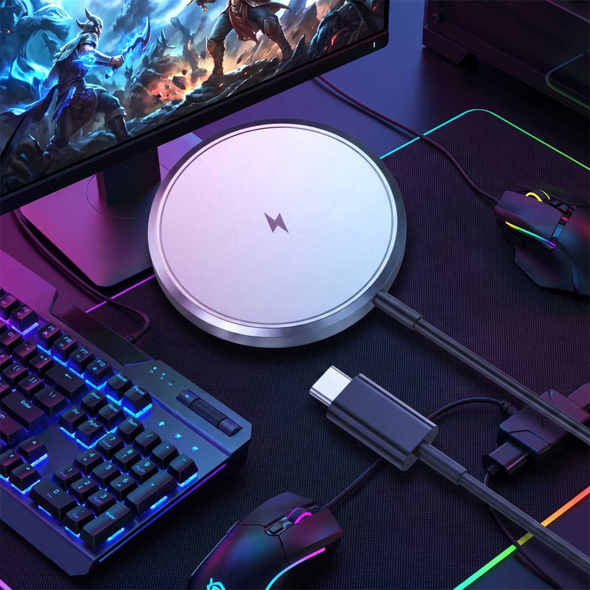 Cargador Nebro VGA-058 Magnetico 15W USB 12W Carga Rápida2