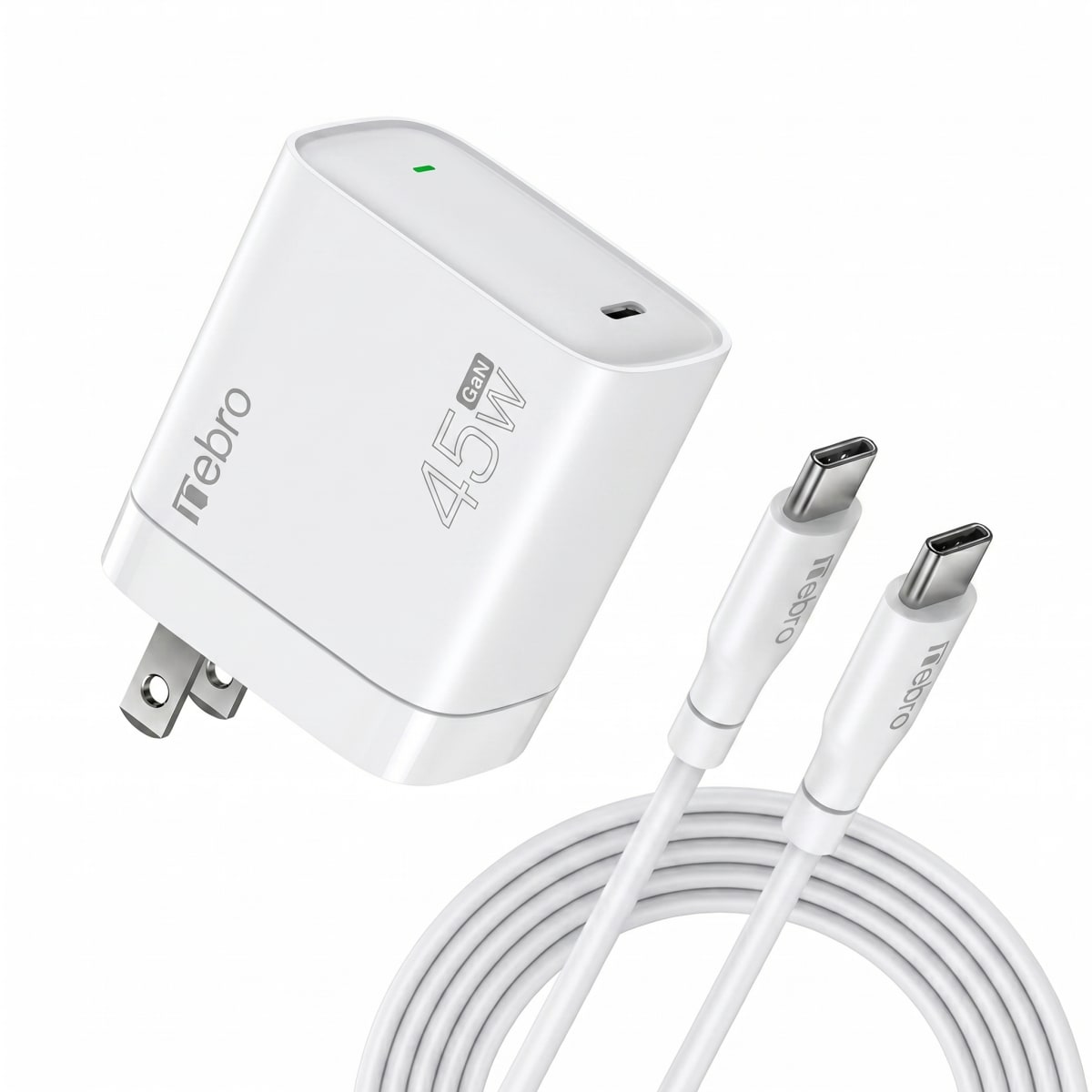 Cargador cable Tipo C NEBRO VGA054T 45W 0
