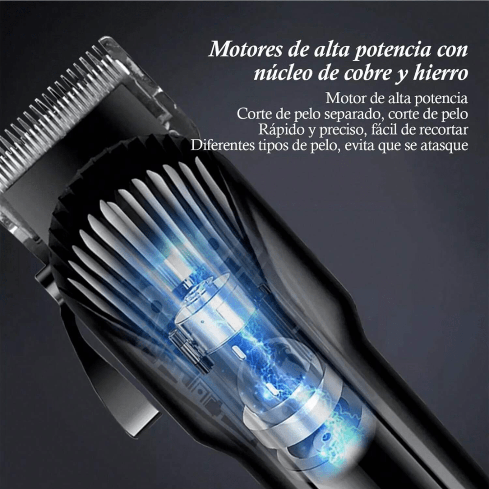 Afeitadora Cortapelos Eléctrica Inalámbrica pantalla Led para Hombres recargable W255