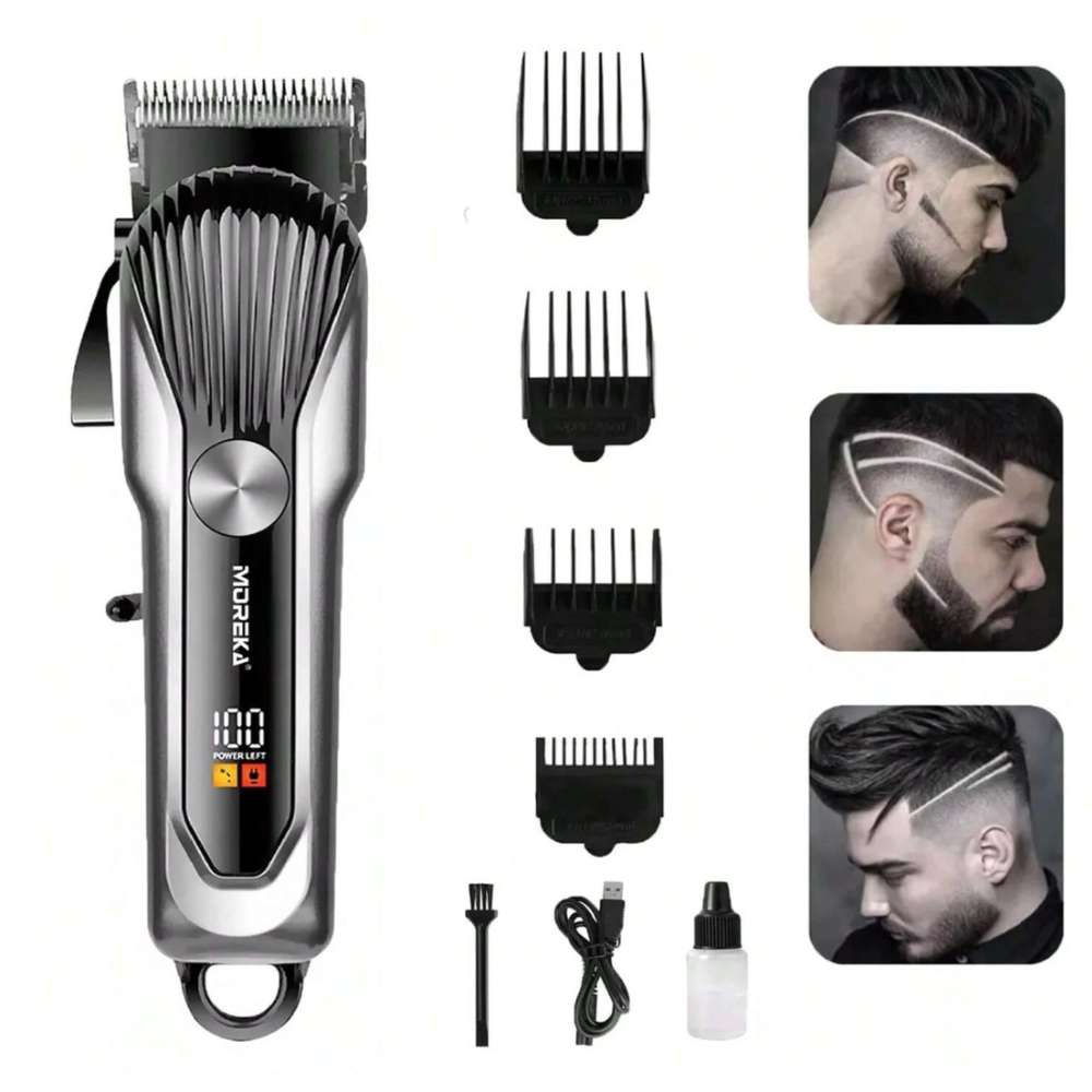 Afeitadora Cortapelos Eléctrica Inalámbrica pantalla Led para Hombres recargable W2510