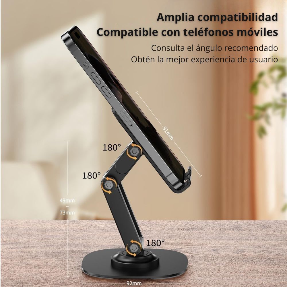 Soporte escritorio Giratorio Rotación 360° Plegable Nebro WAT-0173
