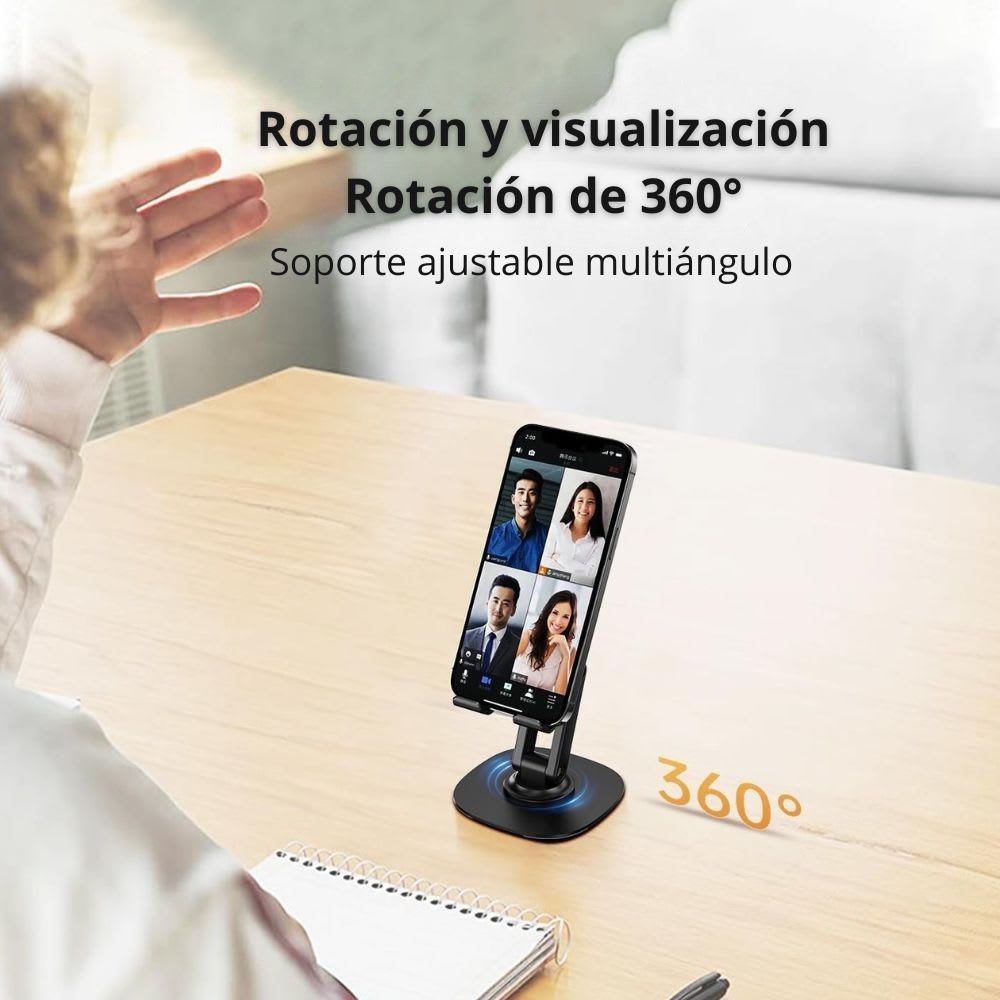 Soporte escritorio Giratorio Rotación 360° Plegable Nebro WAT-0172