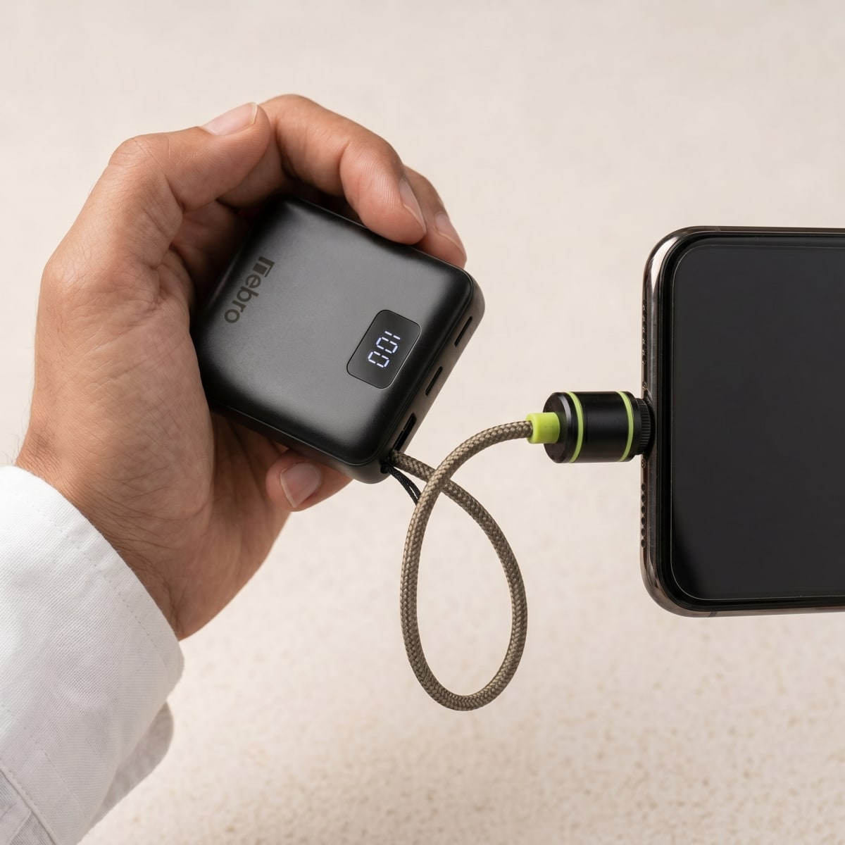 Power Bank Nebro WB-151 1000mAh 37Wh Puertos: Salida iP / USB-C7