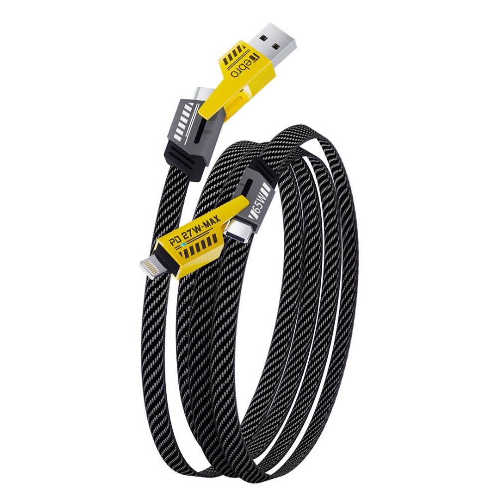 Cable Nebro WD-038 4 en 1 USB Tipo C Carga Rápida 65W 0