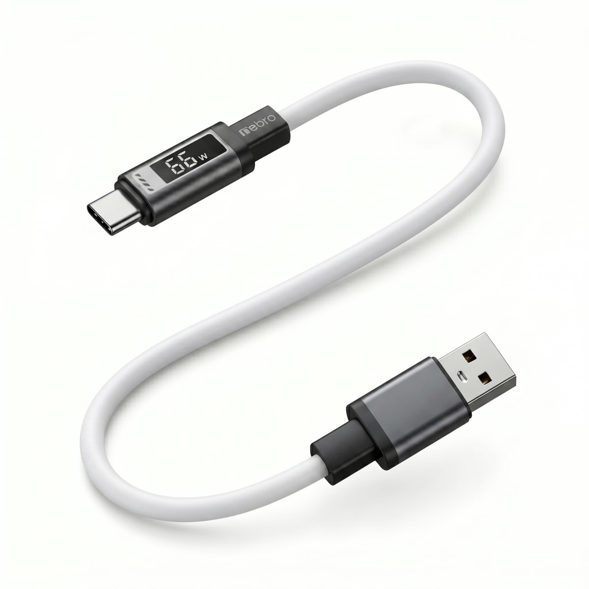 Cable SILICONA NEBRO  USB-C  WD-302T 1.2 Metros Carga Rápida 3.0A7