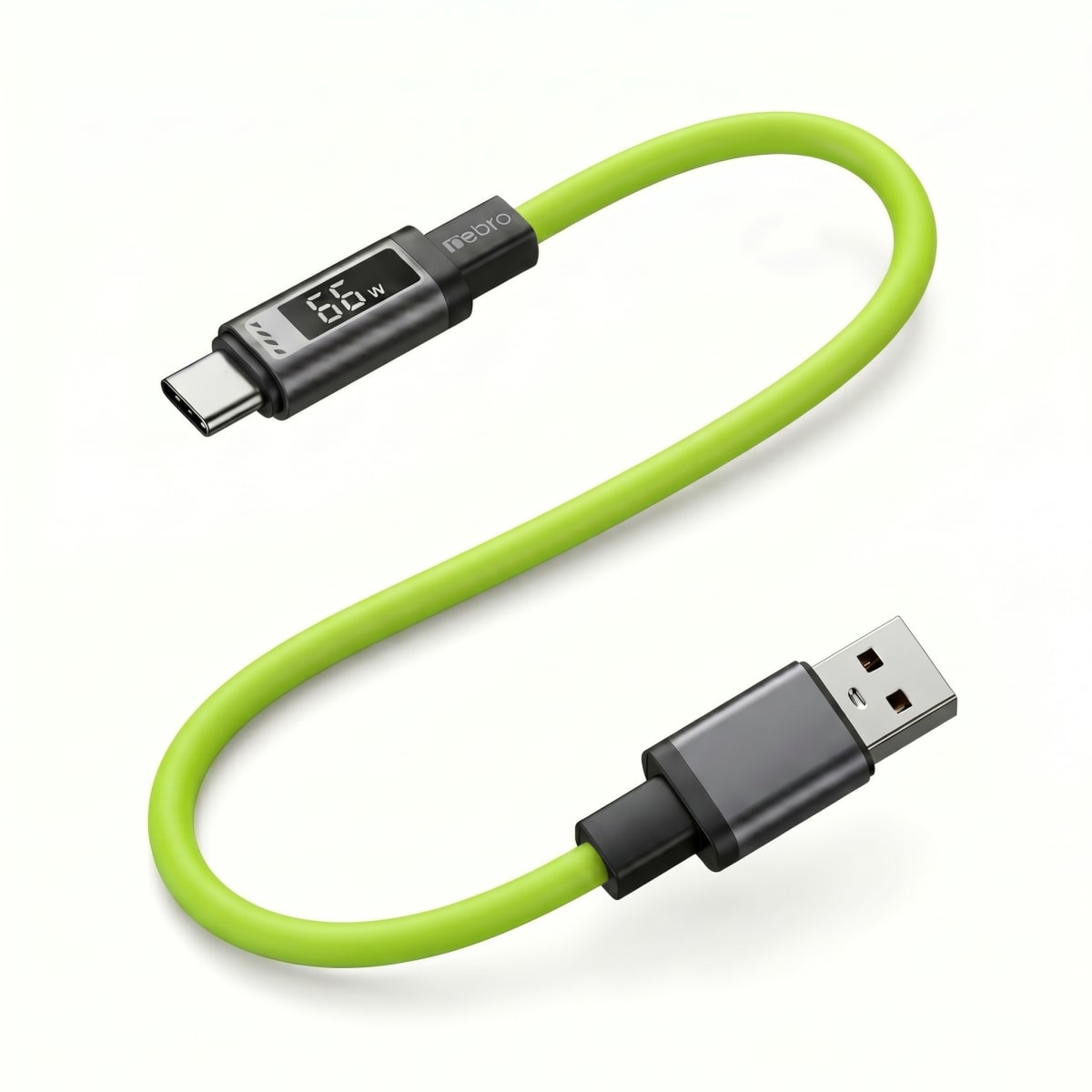 Cable SILICONA NEBRO  USB-C  WD-302T 1.2 Metros Carga Rápida 3.0A8