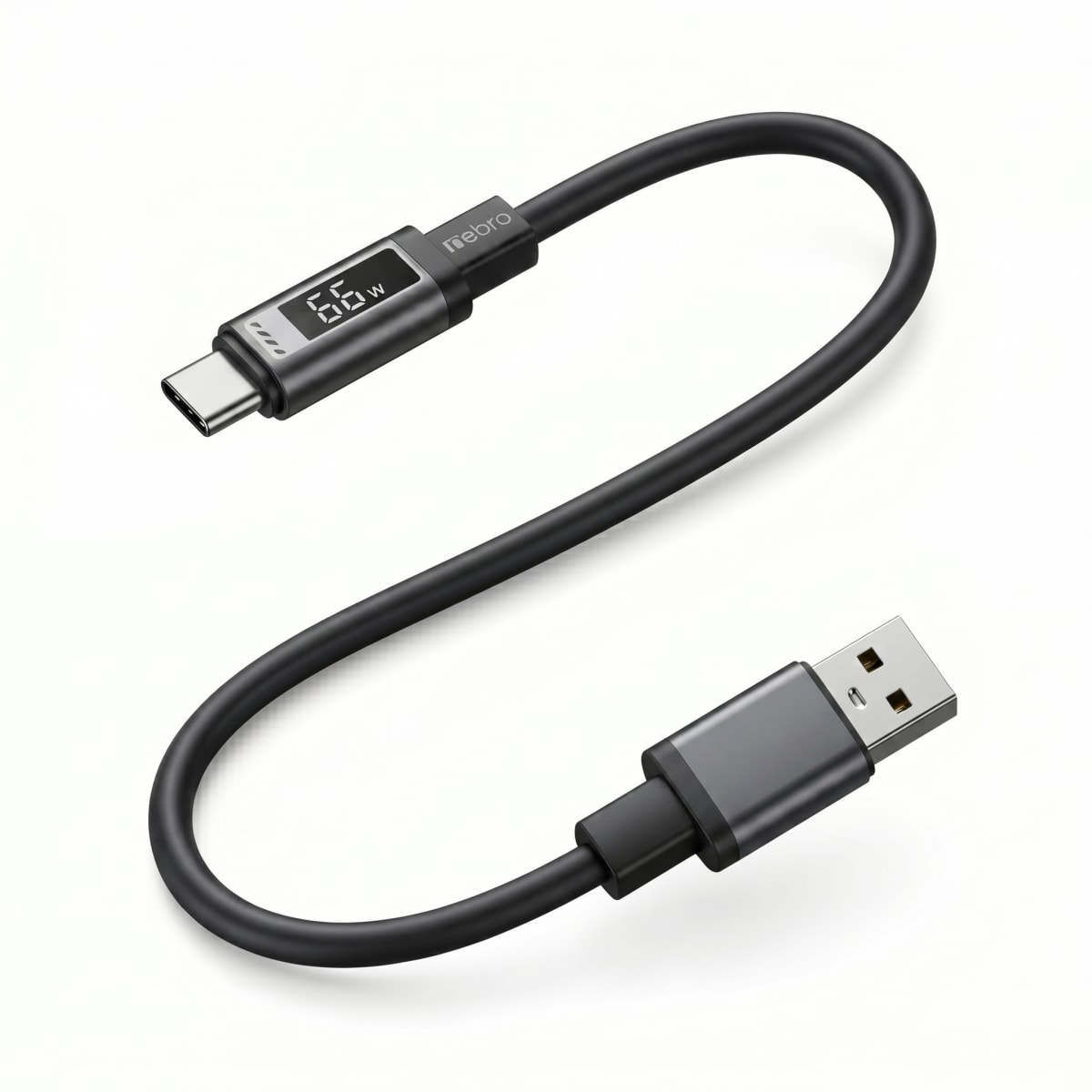 Cable SILICONA NEBRO  USB-C  WD-302T 1.2 Metros Carga Rápida 3.0A9