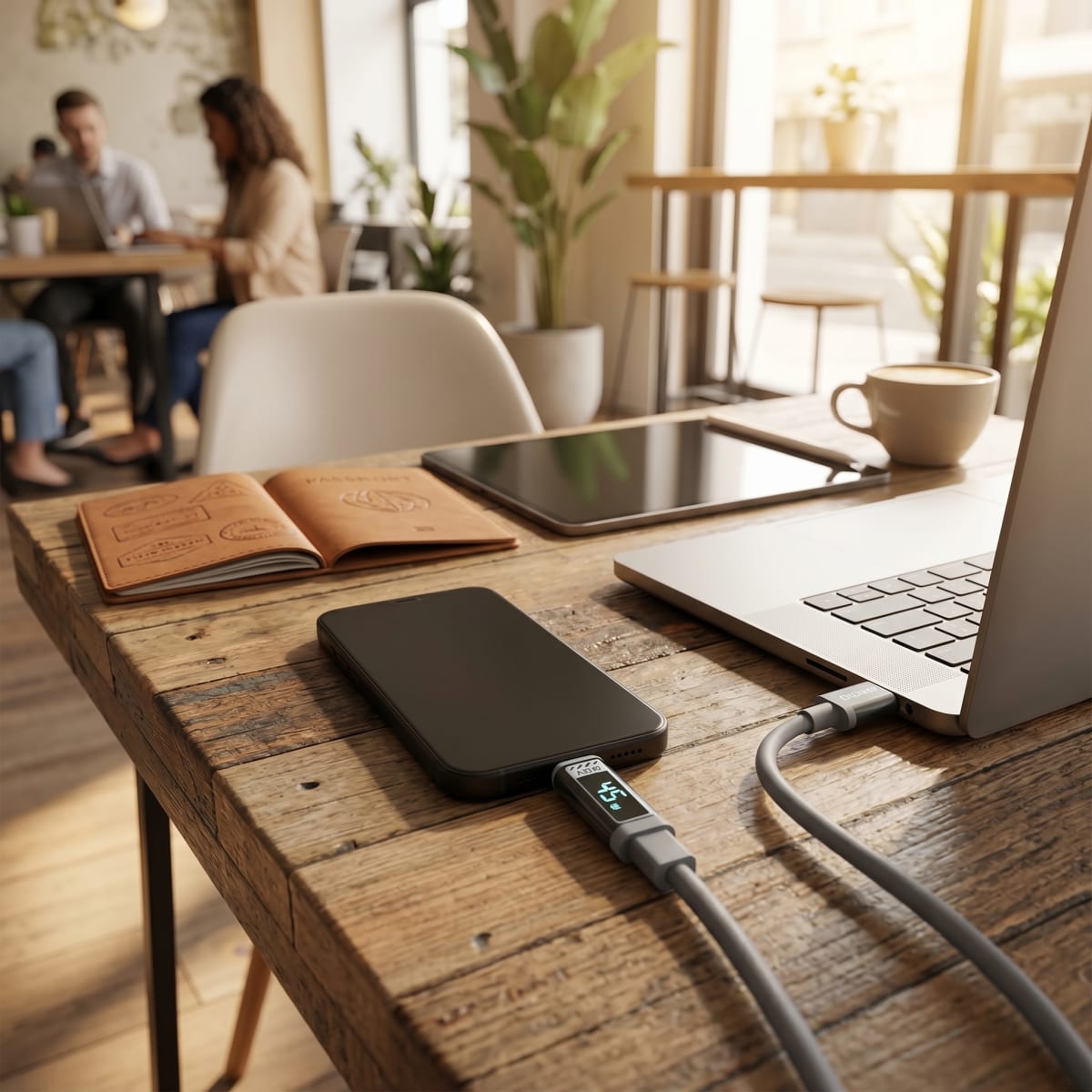 Cable SILICONA NEBRO  USB-C  WD-302T 1.2 Metros Carga Rápida 3.0A3