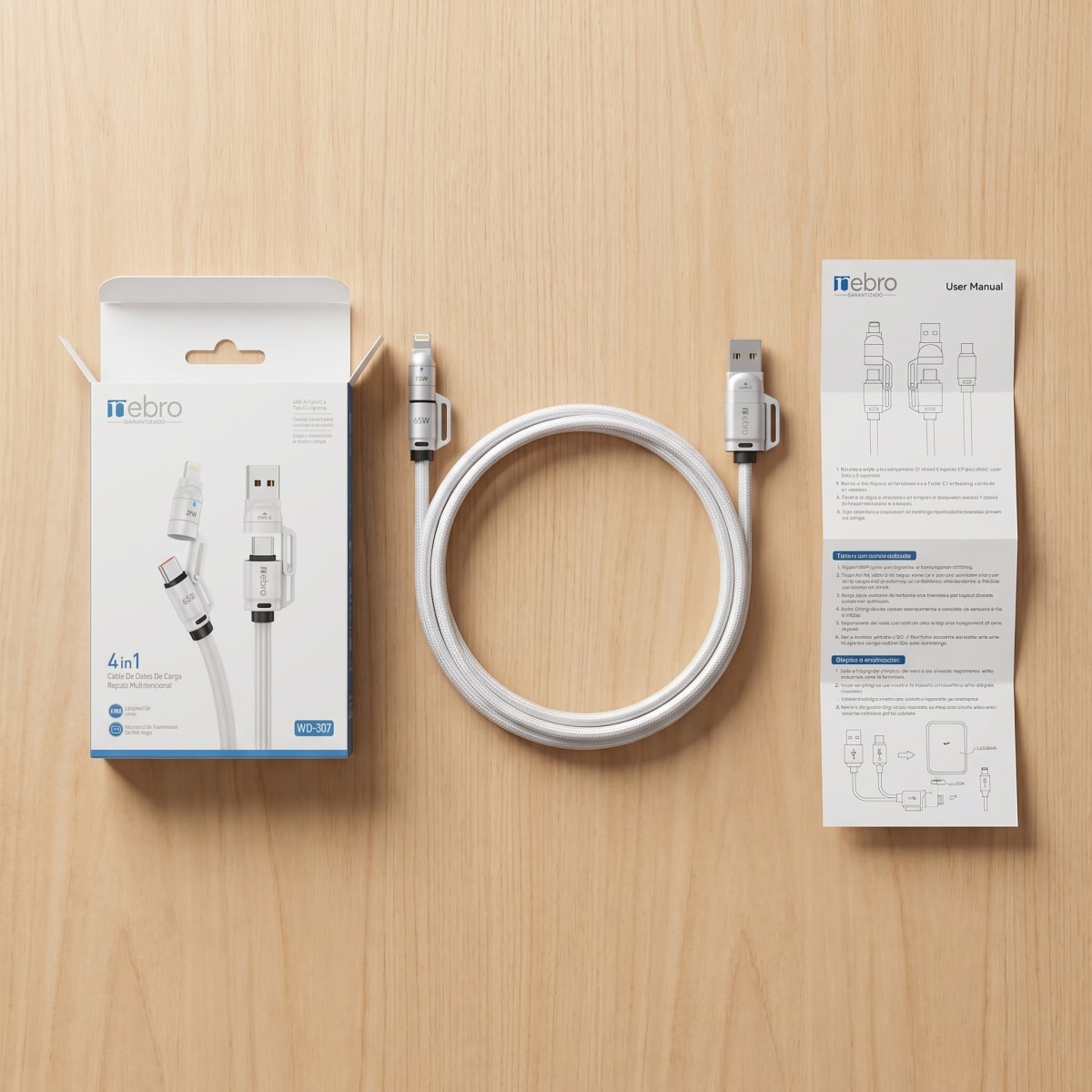 Cable Tipo C Modelo WD307 27W3