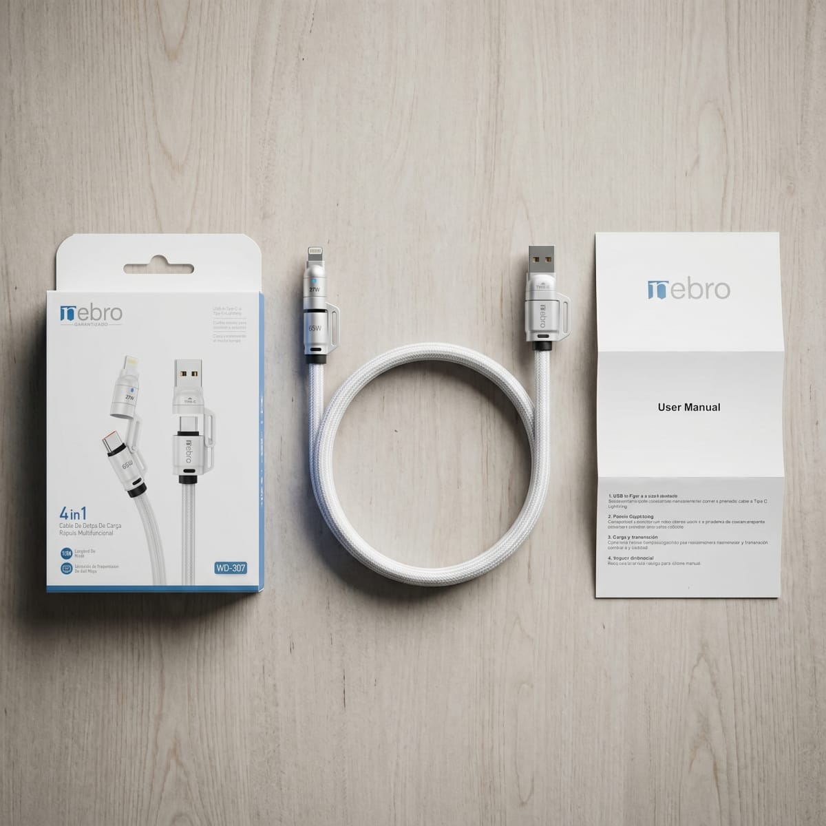 Cable Tipo C Modelo WD307 27W4