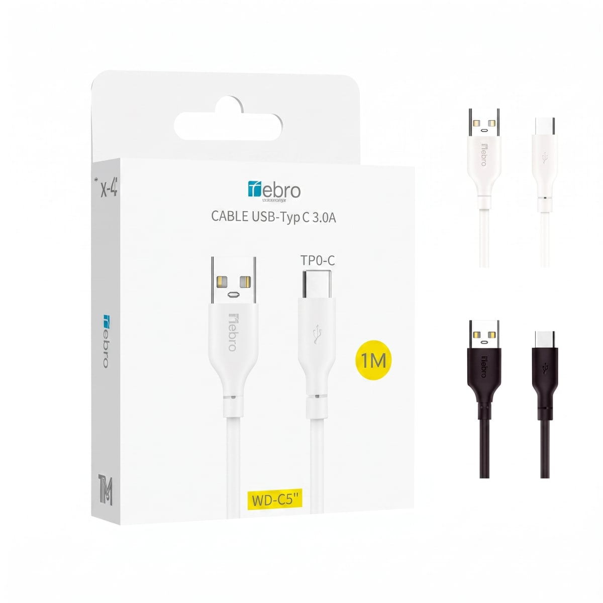 Cable Dato y Carga Nebro WD-05T USB-A/USB-C 1m Carga Rápida7