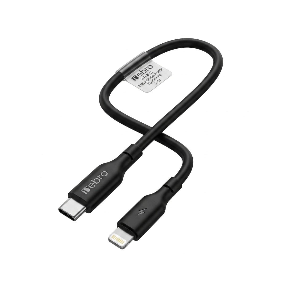 Cable Lightning Solar NEBRO WD05TL 27W iPhone iPad Carga Rápida y Solar1