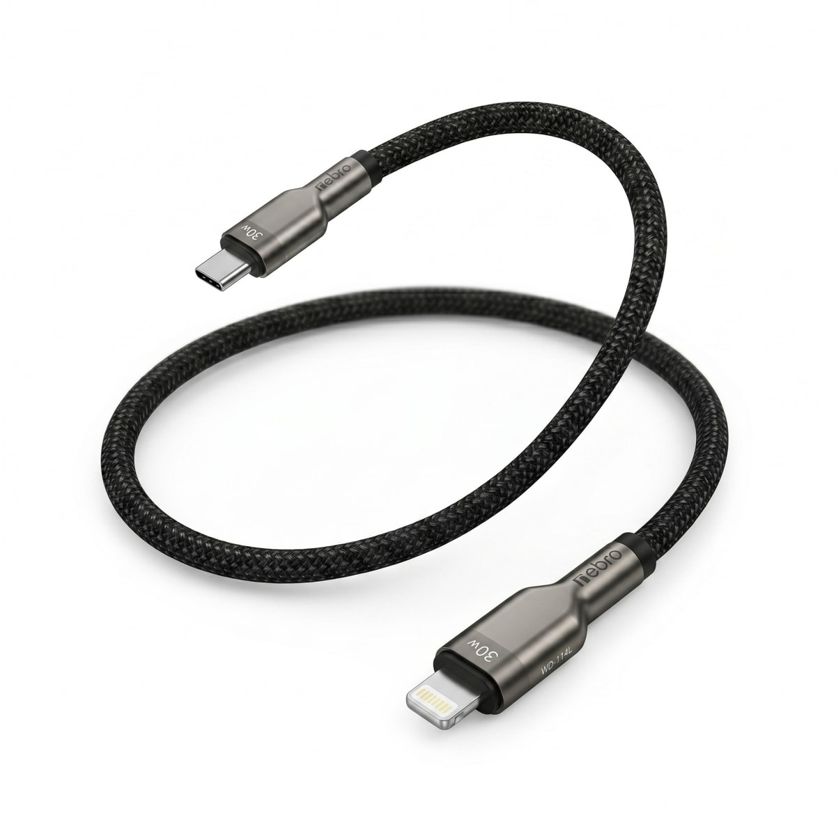 Cable Lightning NEBRO WD114L 30W 10 metros Carga rápida 6