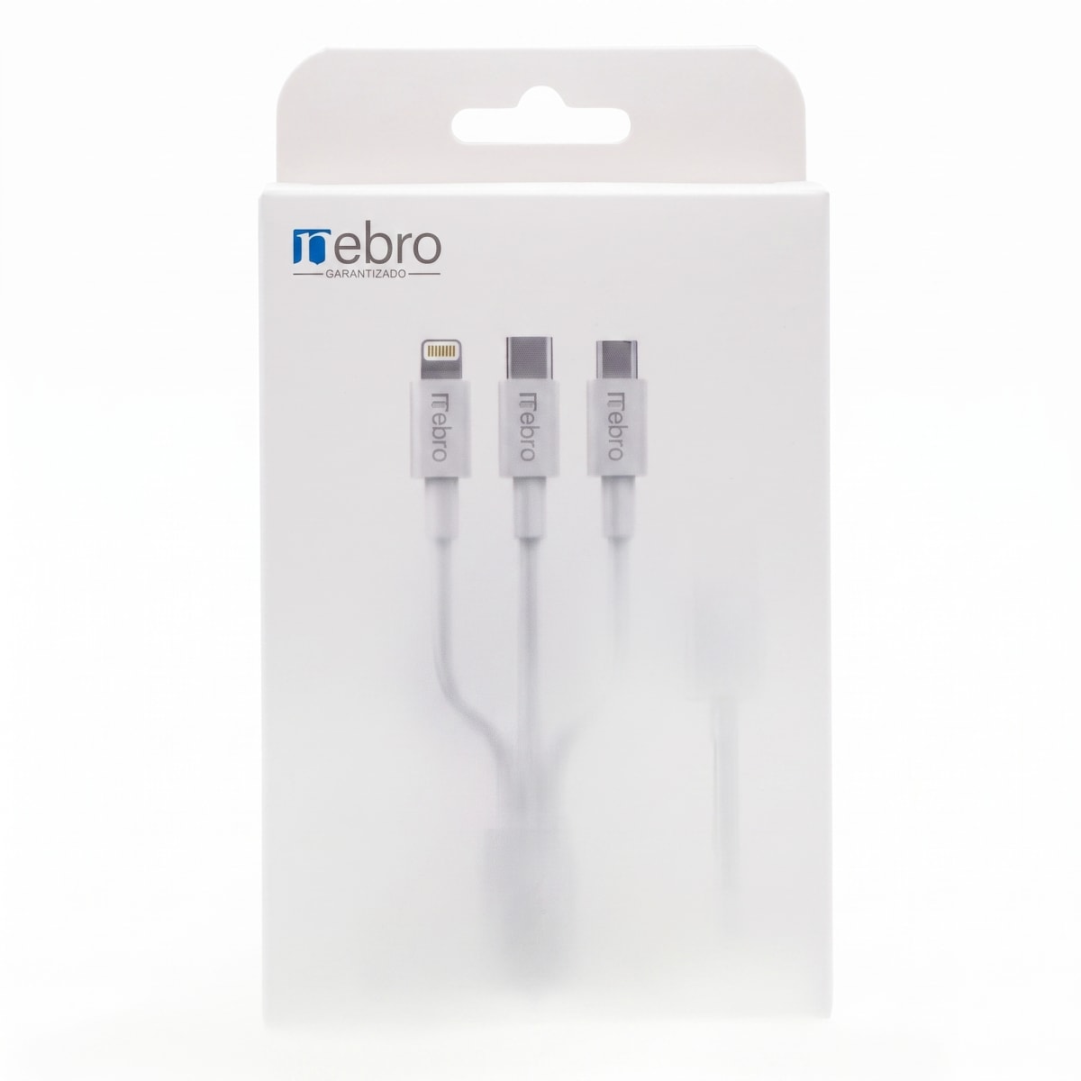 Cable 3 en 1 Dato y Carga Nebro WD-013 USB V8/TC/IP 3A 1.2m2