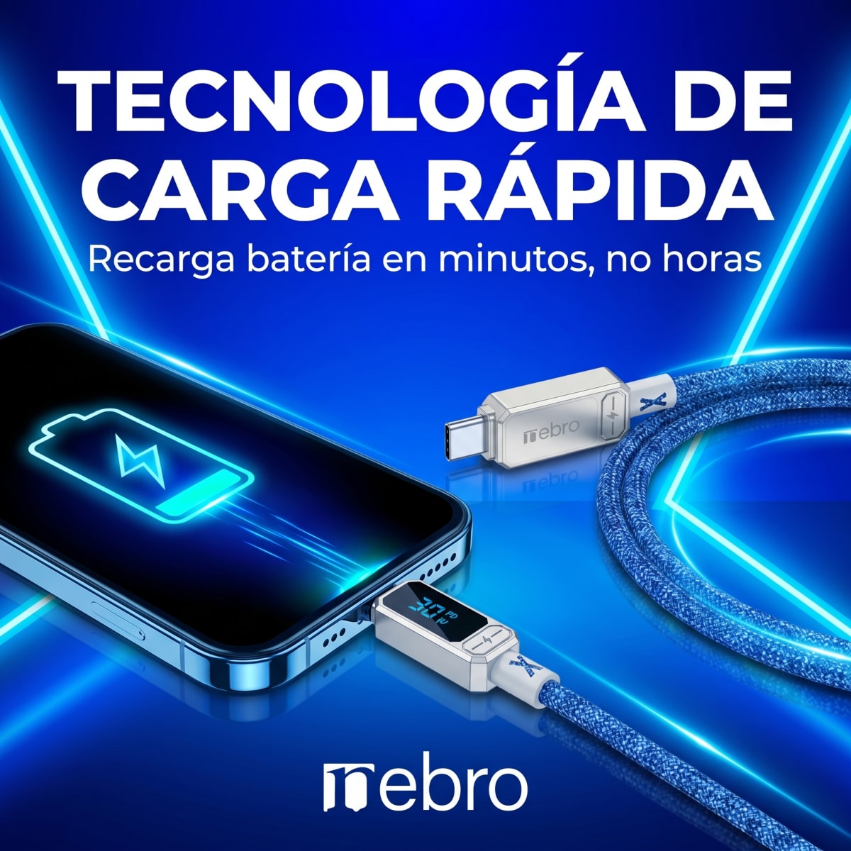 Cable trenzado con pantalla 30w 1.2m C/IP nebro WD306TL6