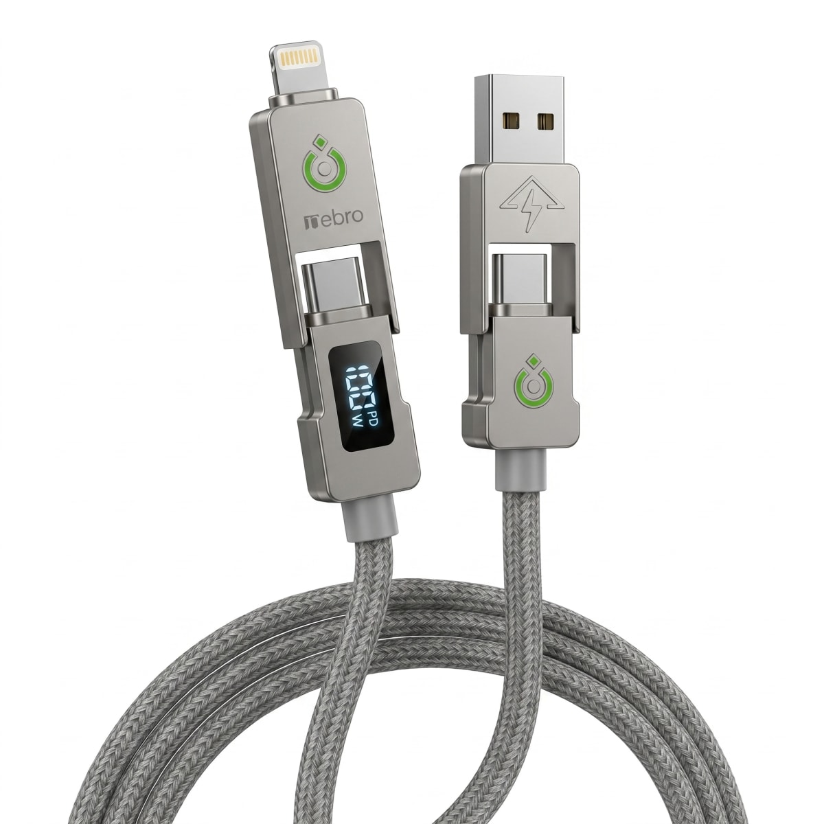 cable tejido 4 en 1 240w 1.2 nebro Modelo WD315 3