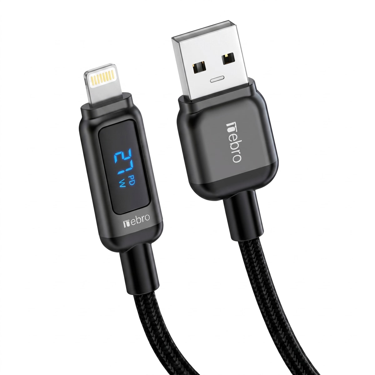 Cable Nebro WD-309L Lightning a USB-A Trenzado 1.2m 2