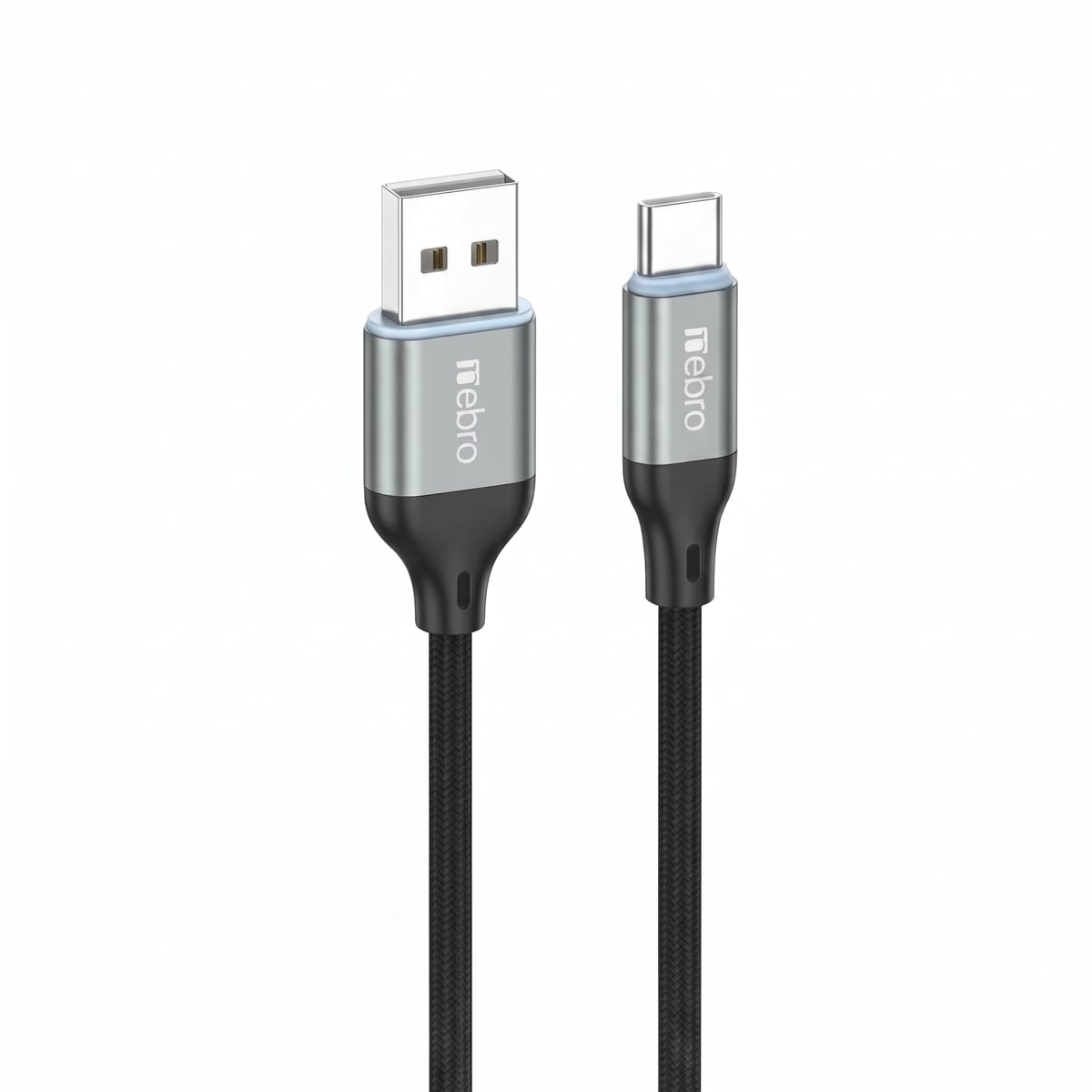 Cable Nebro WD-301T  USB-A a USB-C Trenzado Carga rápida 60W1