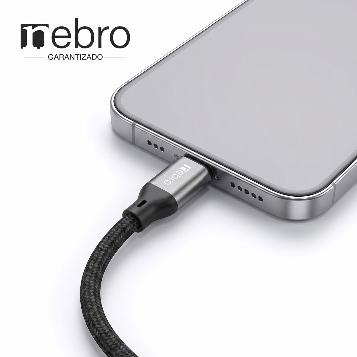 Cable Nebro WD-301T  USB-A a USB-C Trenzado Carga rápida 60W2
