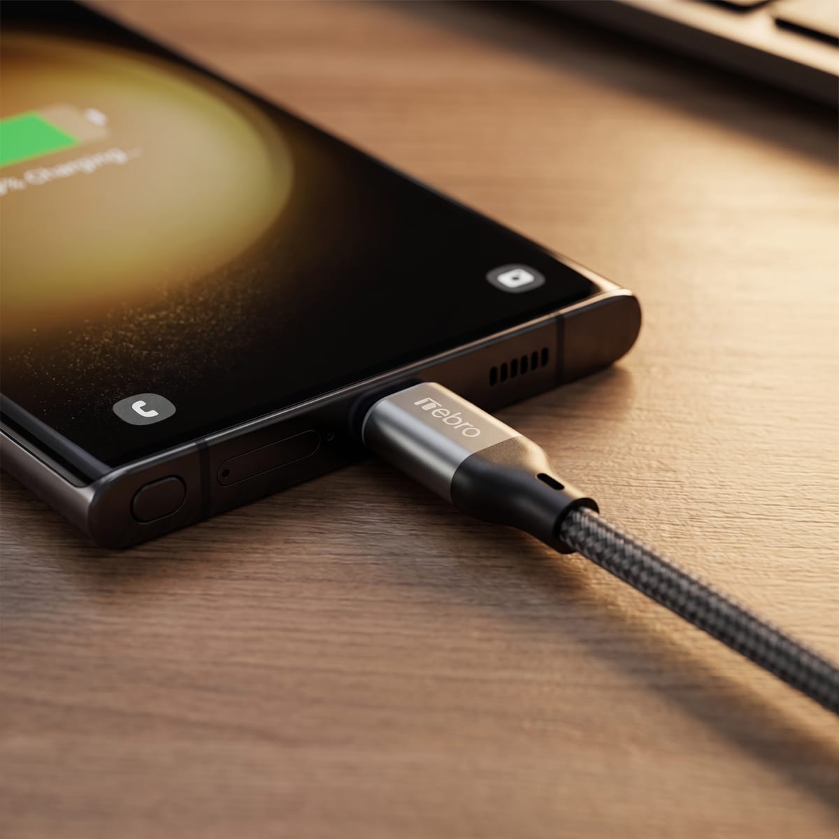 Cable Nebro WD-301T  USB-A a USB-C Trenzado Carga rápida 60W6