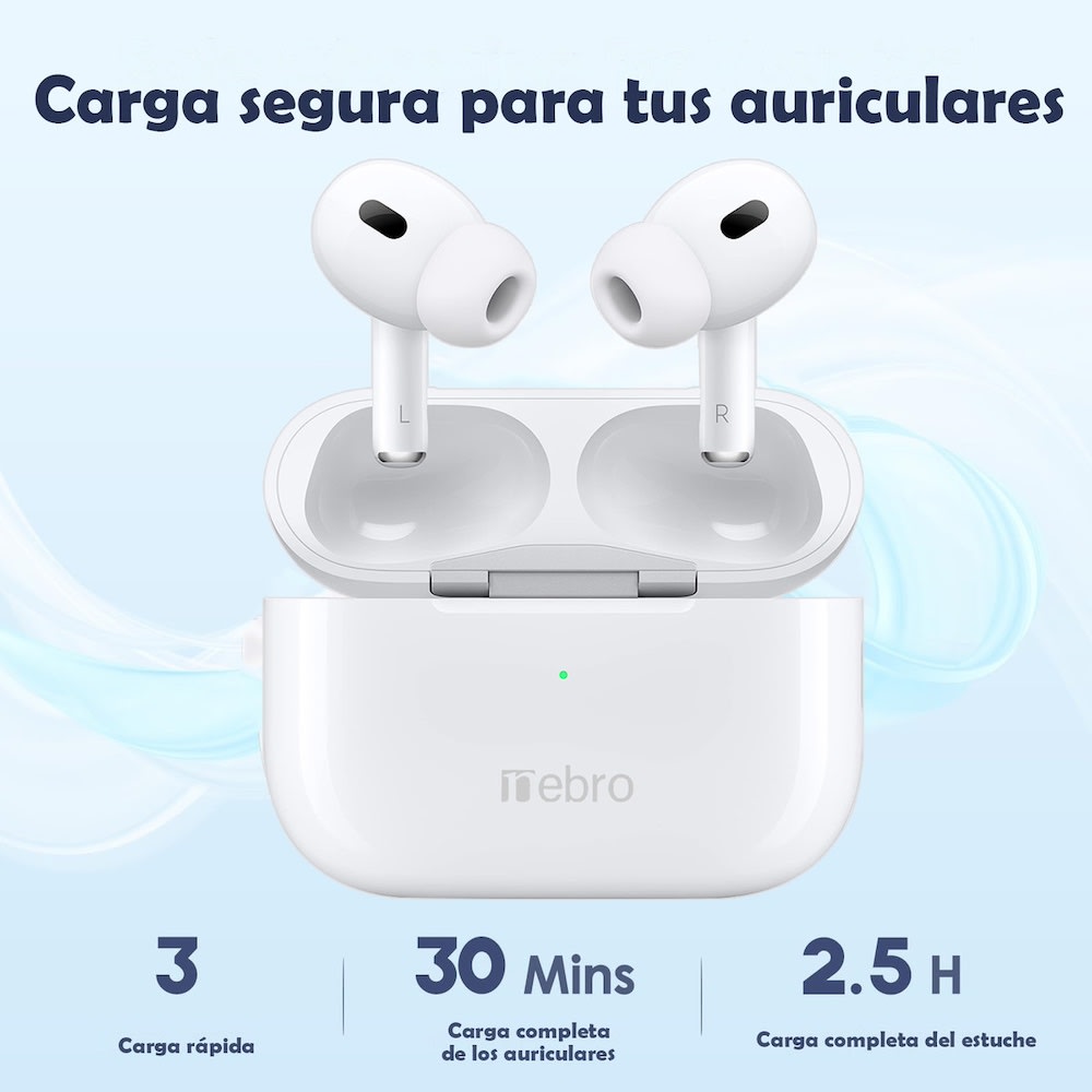 Audífonos Bluetooth Inalámbricos Bluetooth 5.3 deep bass cancelación de ruido Nebro WE-0155