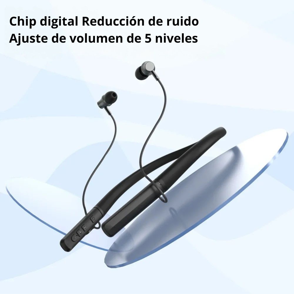 Audífonos Bluetooth Inalámbricos Bluetooth 5.3 deportivos hasta 80 hrs de baterÍa NEBRO WE-0645