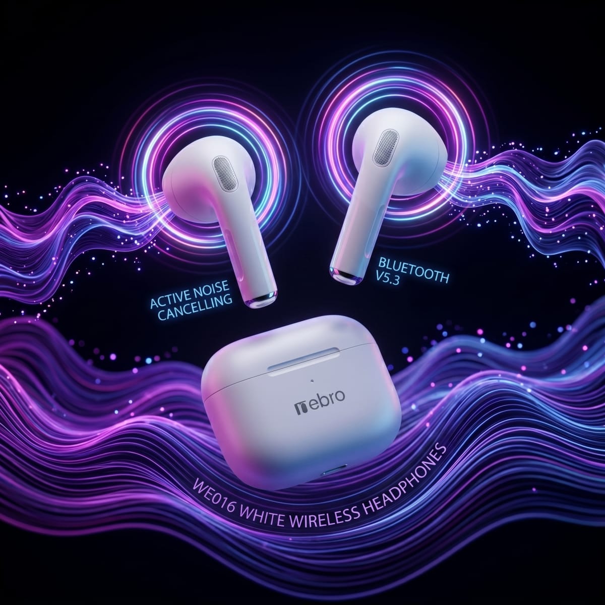 Audífonos Inalámbricos NEBRO WE016 Bluetooth Cancela Ruido3