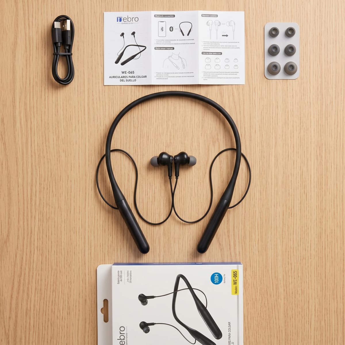 Audífonos Collar NEBRO WE065 Bluetooth 53 80h Batería 800mAh4