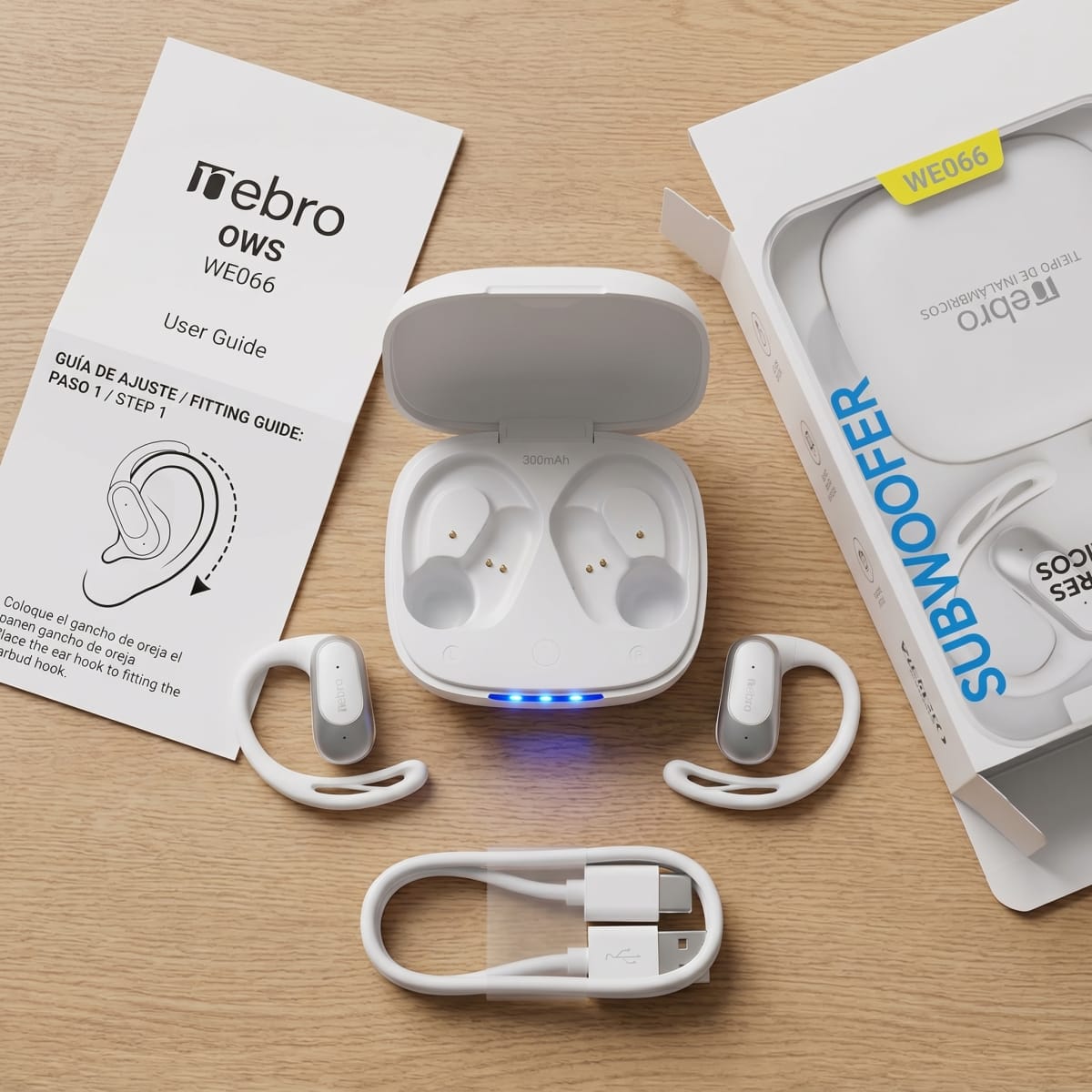 Audífonos conducción ósea Bluetooth deep bass Nebro WE-06610