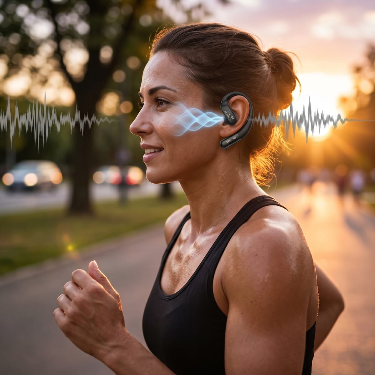 Audífonos Bluetooth 5.4 OWS NEBRO WE505 Reducción Ruido6