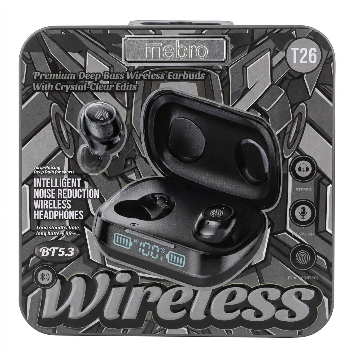 Audífonos Bluetooth NEBRO WET26 Bluetooth 53 Cancela Ruido8