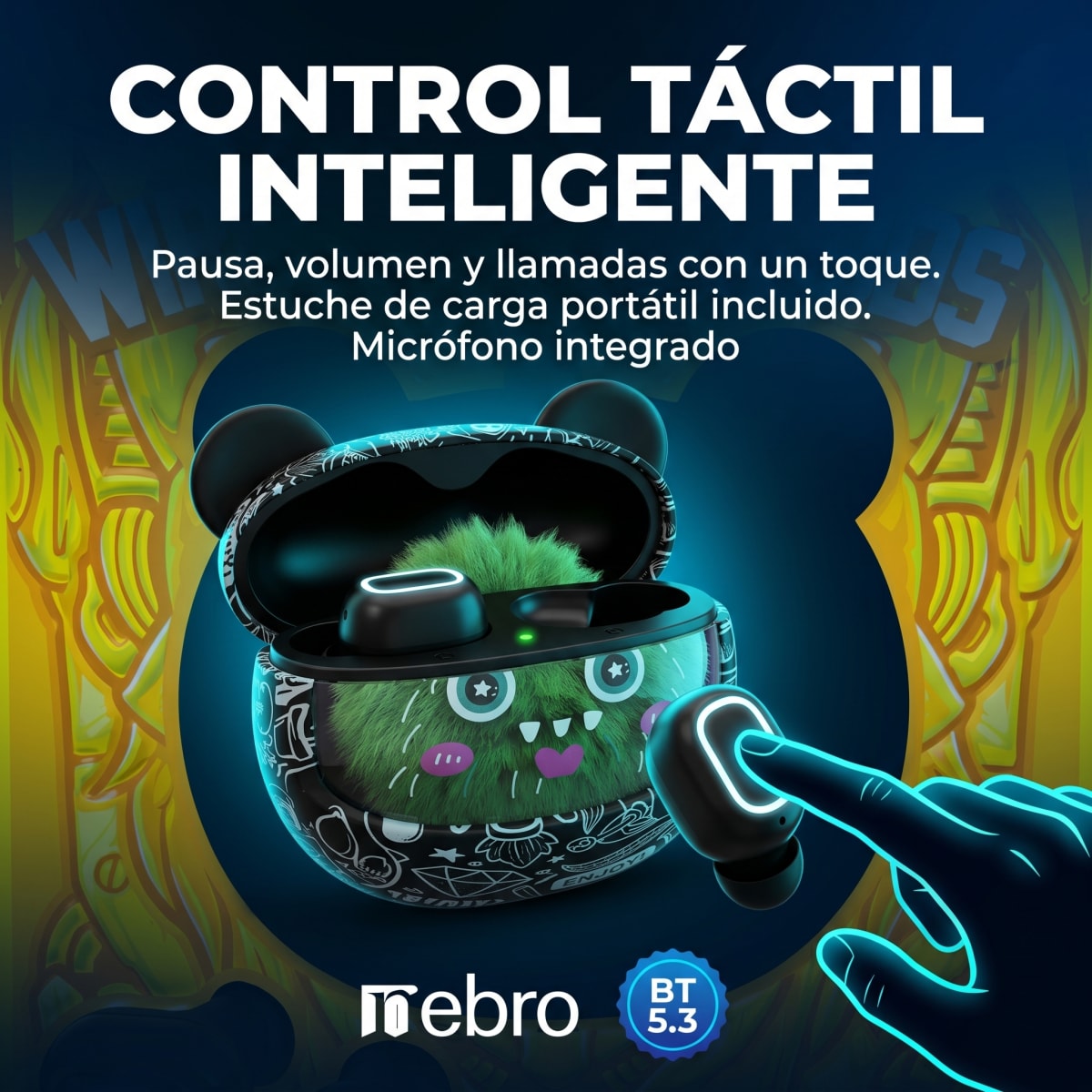 Audífonos Bluetooth TWS NEBRO WET9 Bluetooth 532