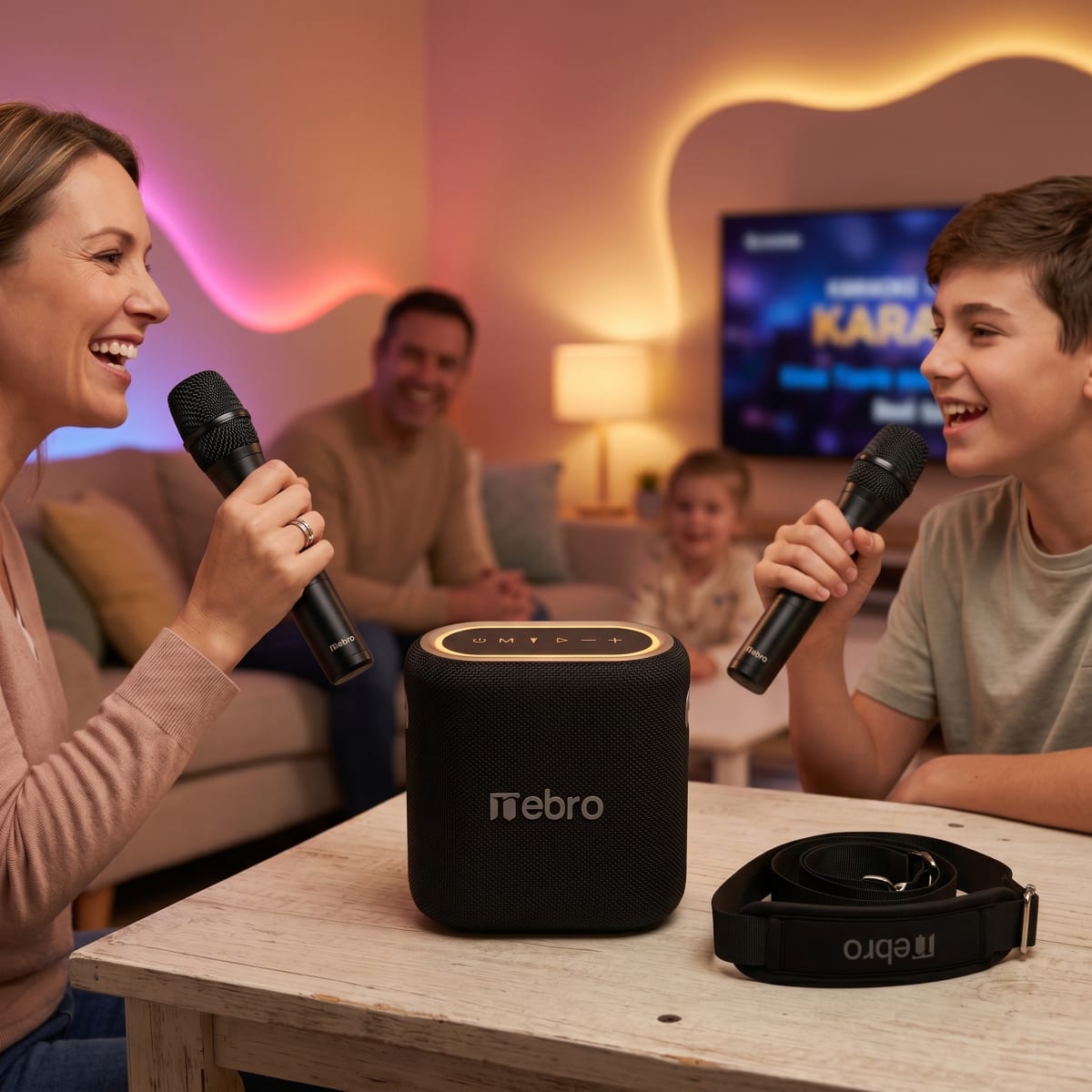 Bocina Bluetooth TWS NEBRO WG080 Bluetooth 40W Carga Rápida6