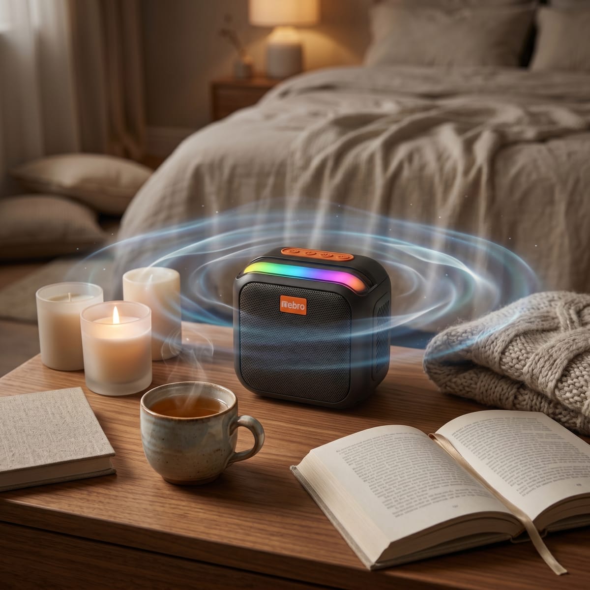 Bocina Inalámbrica Nebro WG-185 Bluetooth 5.3 Sonido Envolvente 360° 8W5