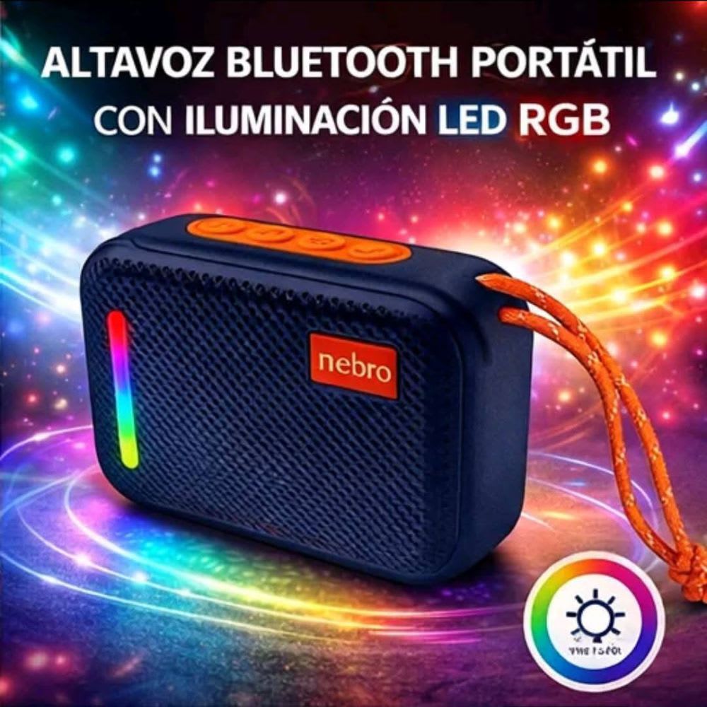 Bocina Portátil Nebro Wg-186 8w Bluetooth Tws Recargable5