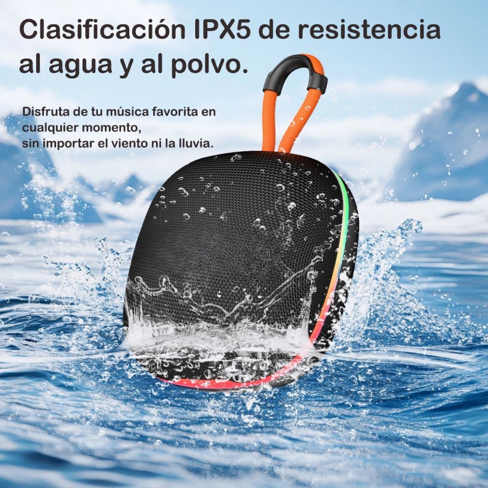 Bocina Nebro 10W 2X5W Bluetooth recargable USB TWS WG-1916