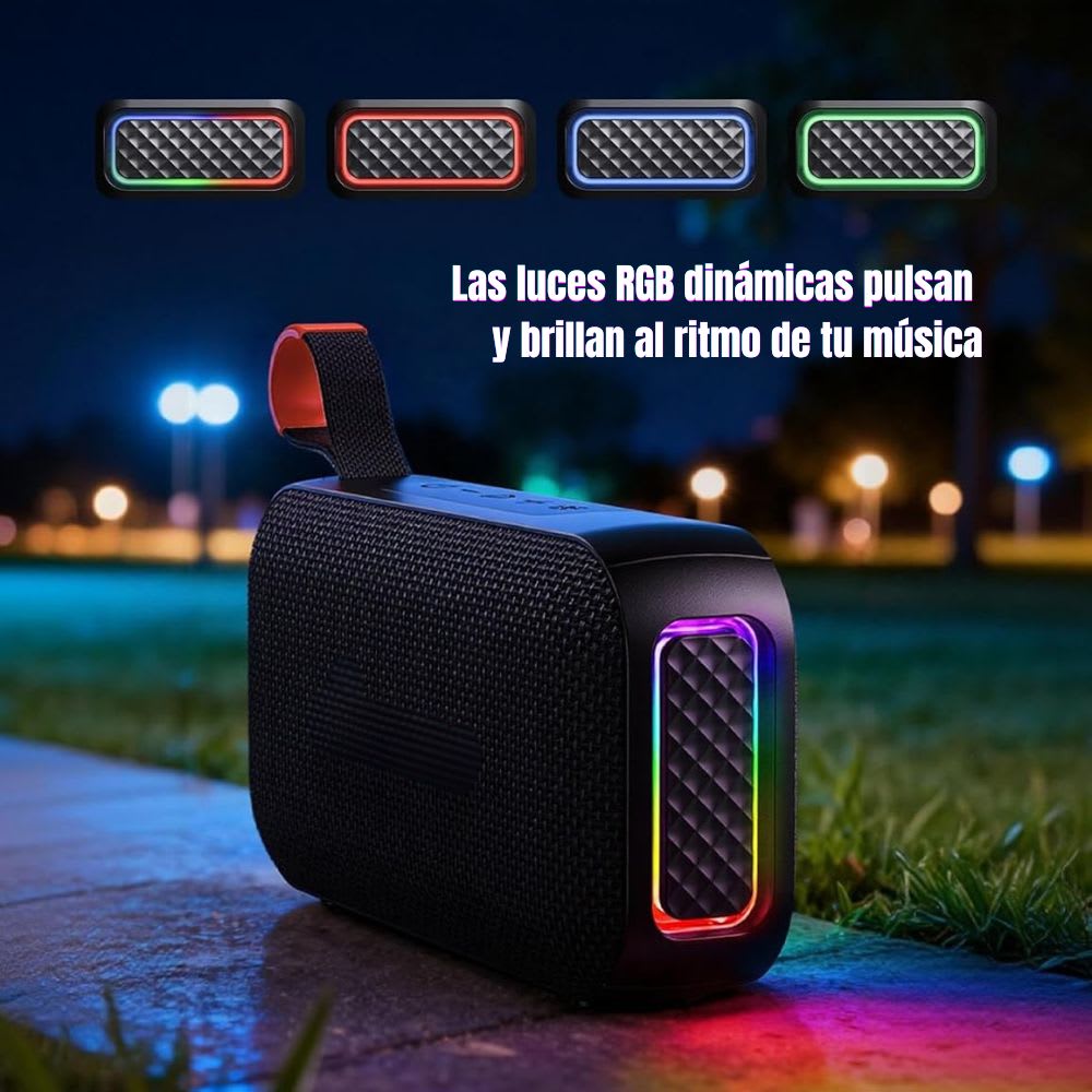 Mini Bocina Nebro Wg-198 8w Bluetooth Ipx4 Tws Recargable5