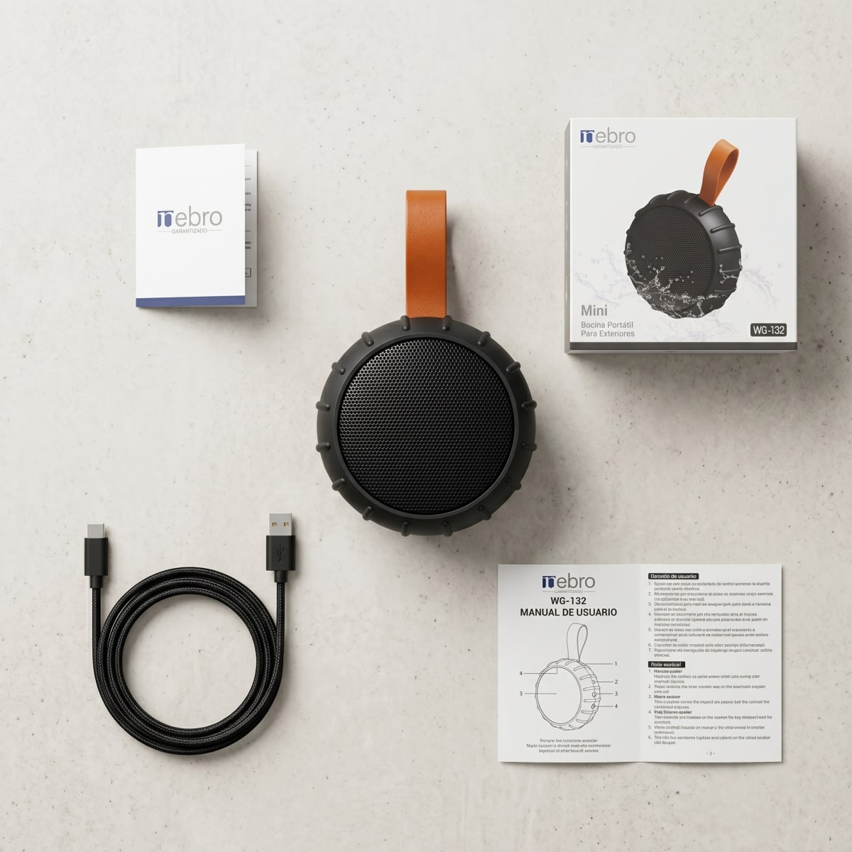 Bocina Bluetooth TWS NEBRO WG132 Bluetooth 53 8W ipx67