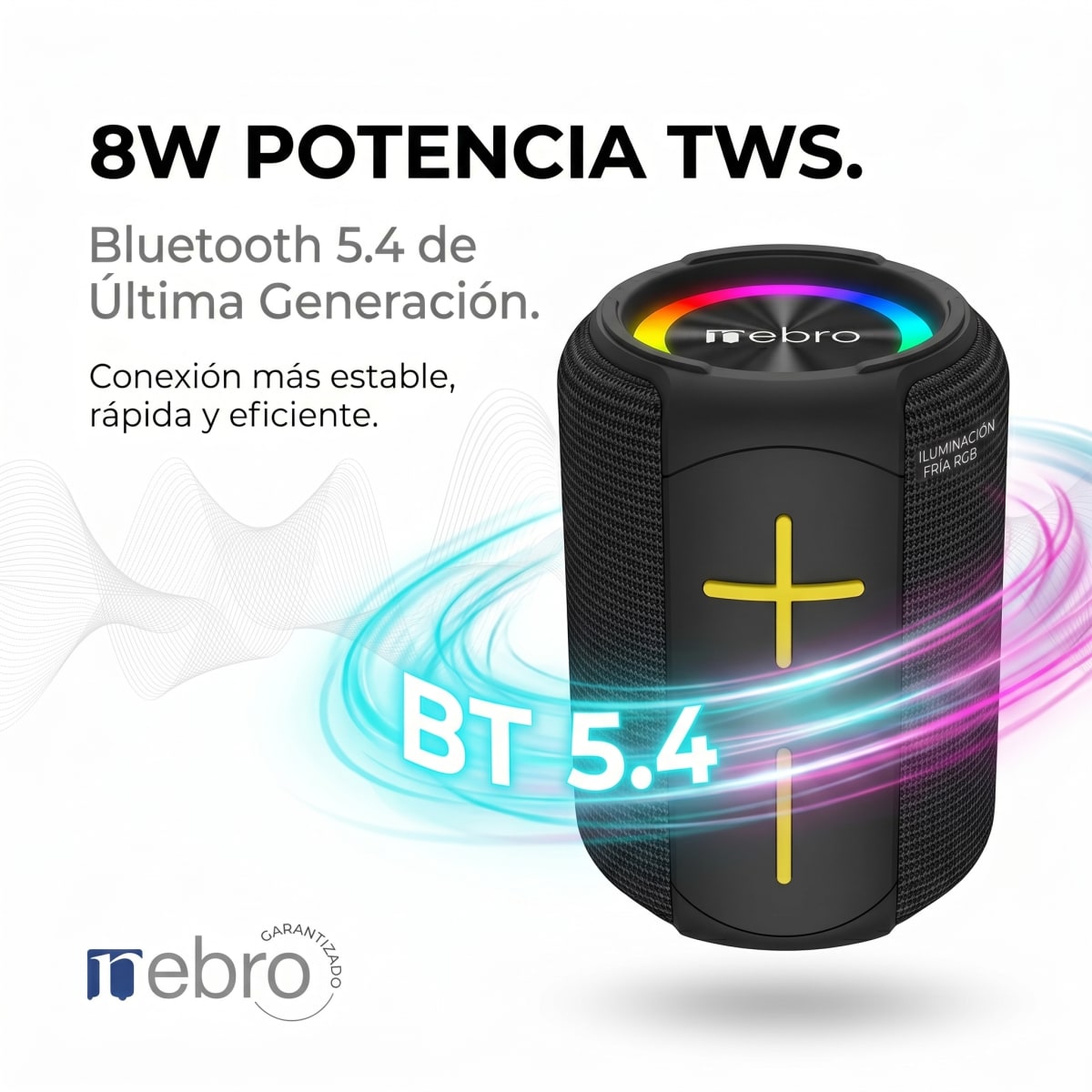 Bocina Bluetooth TWS NEBRO WG134 Bluetooth 54 8W3
