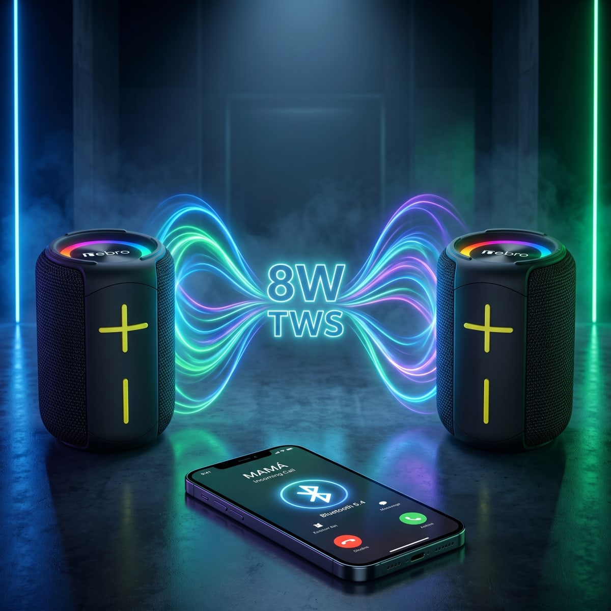 Bocina Bluetooth TWS NEBRO WG134 Bluetooth 54 8W4