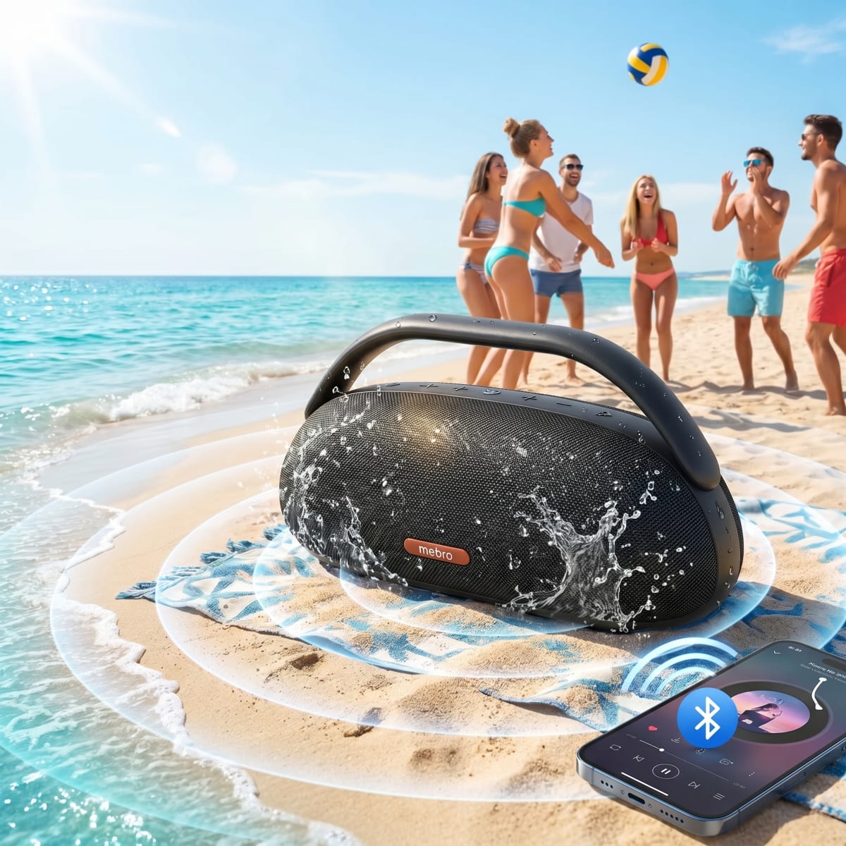 Bocina Bluetooth TWS NEBRO WG141 Bluetooth 53 120W IPX45