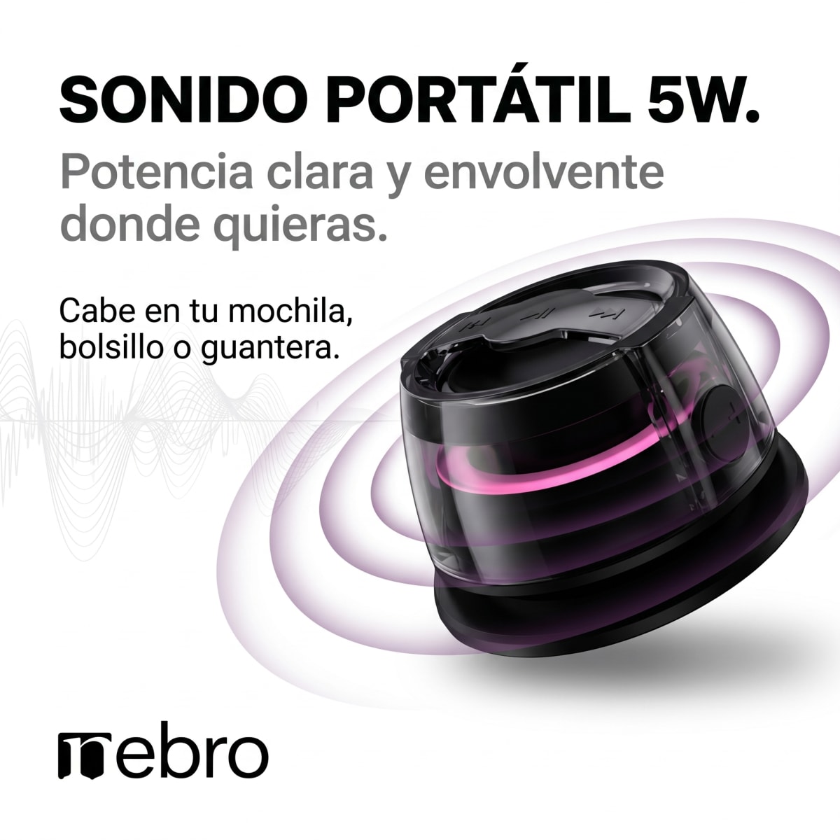 Bocina Bluetooth TWS Manos libres 5W Nebro WG1503