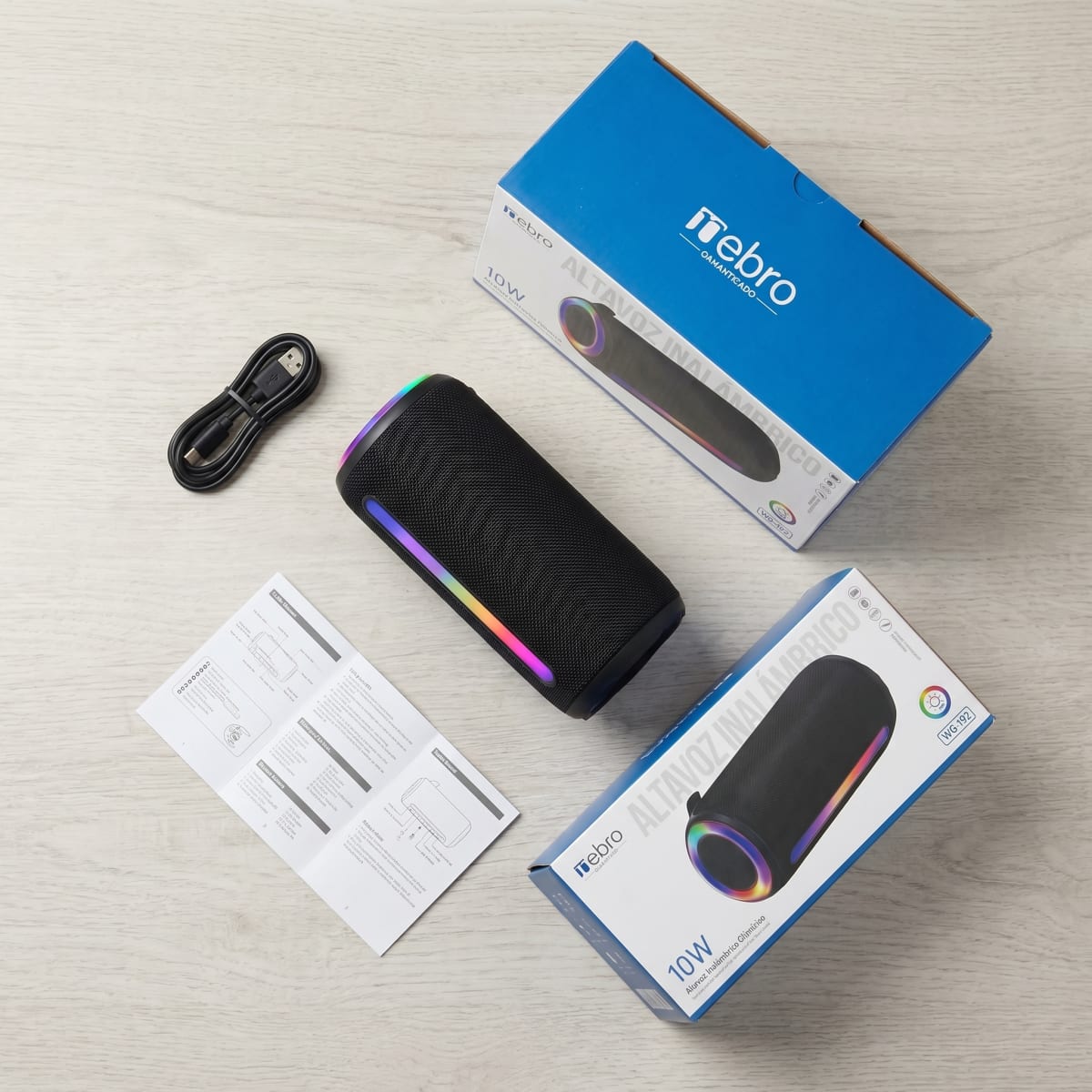 Bocina Bluetooth NEBRO WG192 Bluetooth 53 10W8